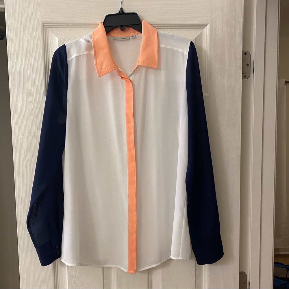 Halogen three colored blouse